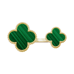 18K Magic Alhambra Malachite Clover Ring