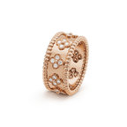 18K Perl̩e Clovers Ring