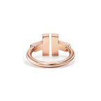 18K T Black Onyx Wire Ring