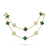 18K Vintage Alhambra 20 Motifs Long Necklace