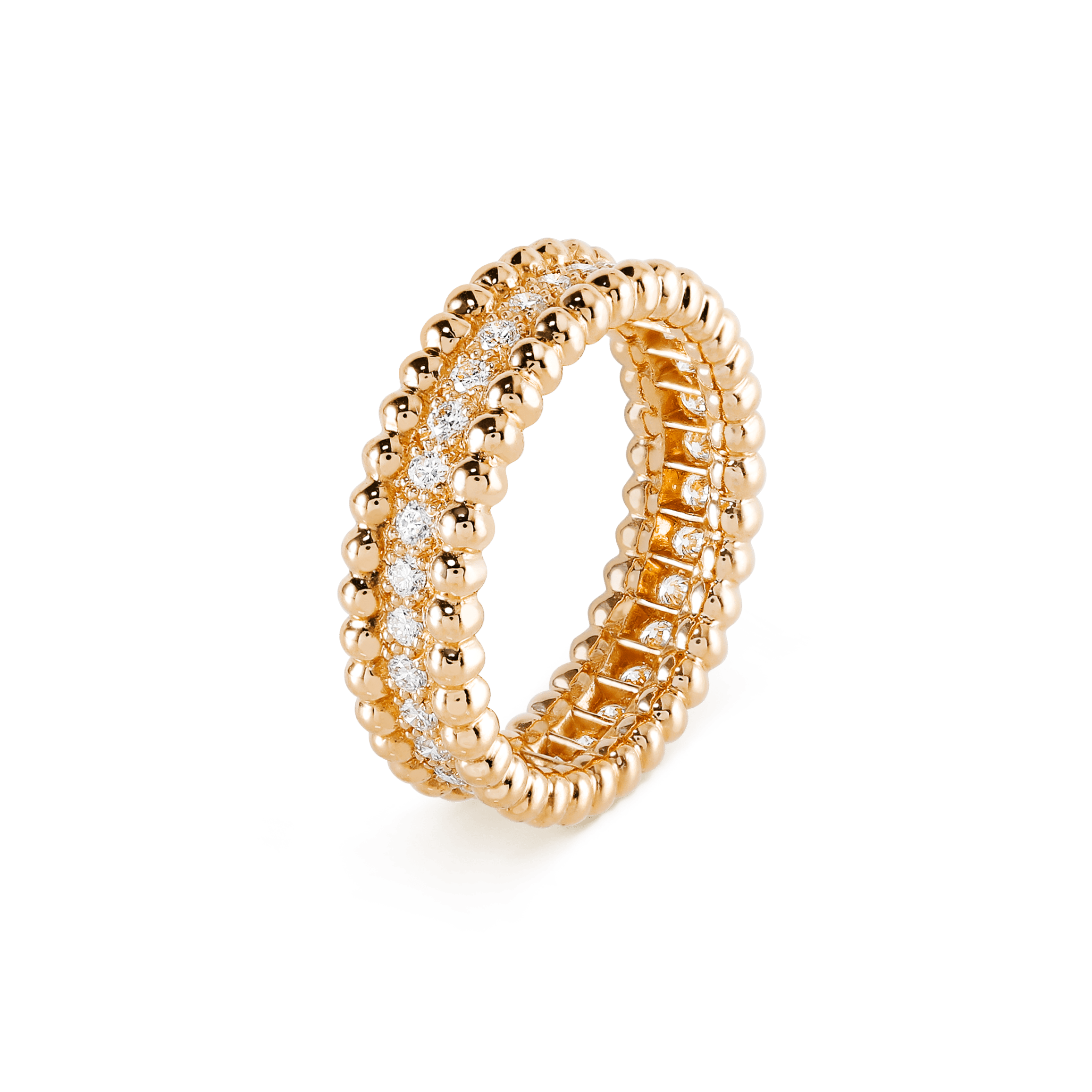 18K Perl̩e Diamonds Ring
