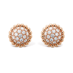 18K Perl̩e Diamonds Earrings