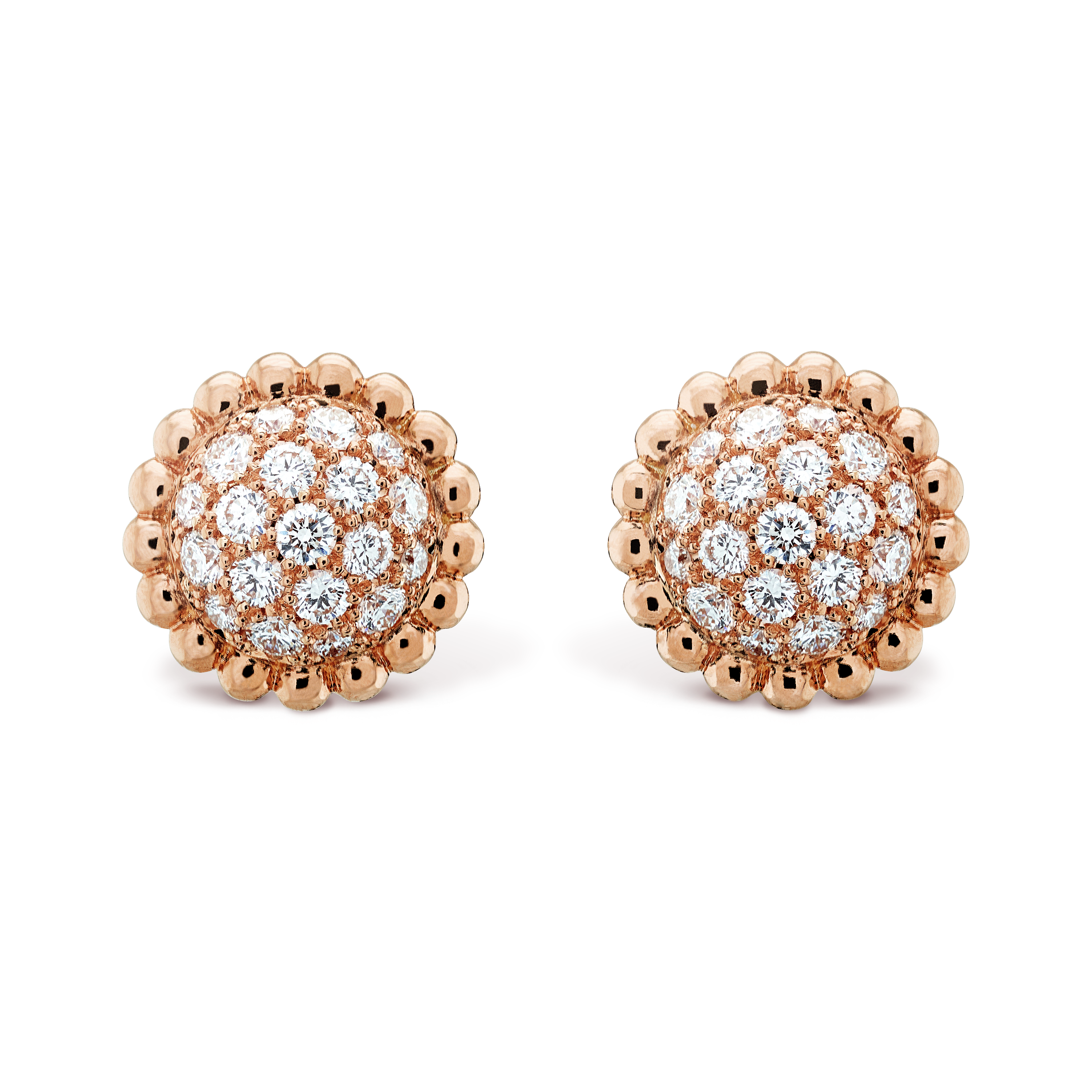 18K Perl̩e Diamonds Earrings