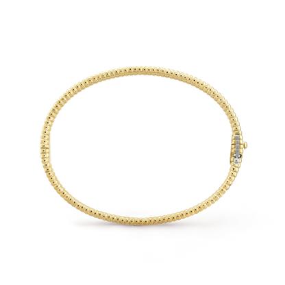 18K Perl̩e Diamonds One Row Bracelet