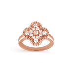 18K Vintage Alhambra Diamonds Ring