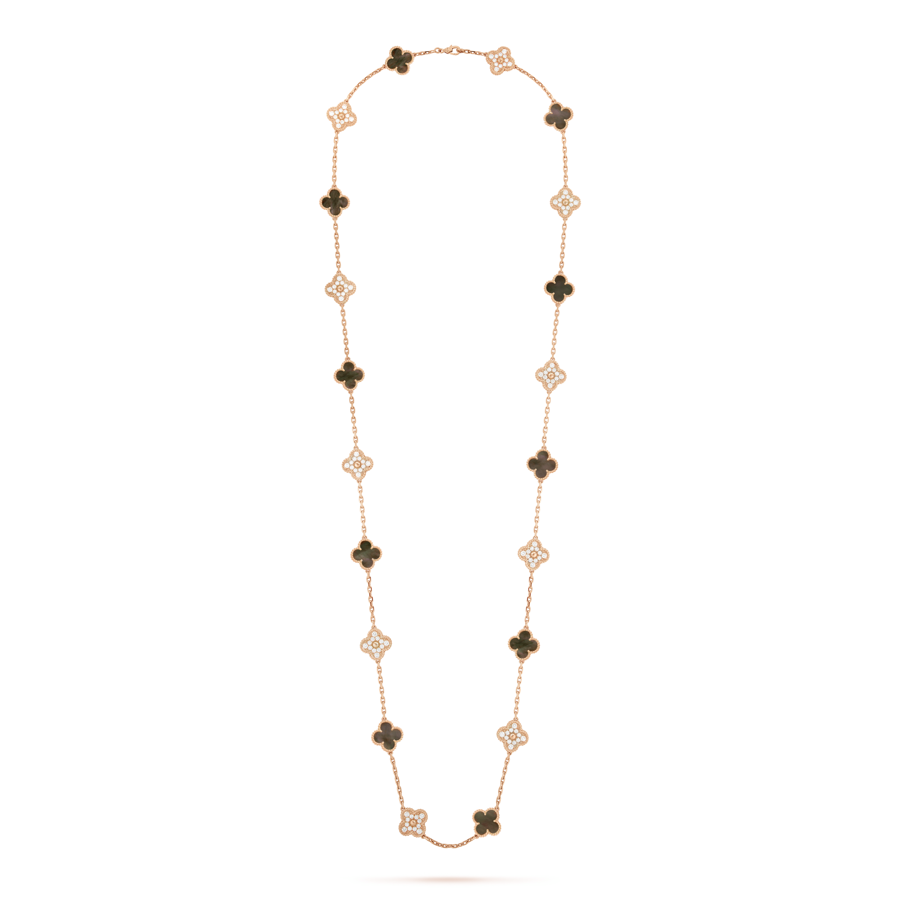 18K Vintage Alhambra 20 Motifs Long Necklace