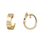 18K Love 2 Diamonds Earrings