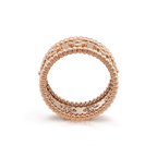 18K Perl̩e Clovers Ring