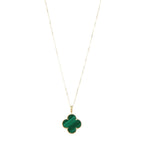 18K Magic Alhambra Malachite Necklace