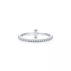 18K T Diamond Wire  Ring
