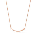 18K T Medium Diamond Pendant Necklace
