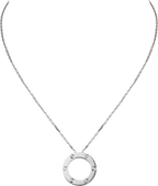 18K Love Diamond-Paved Necklace