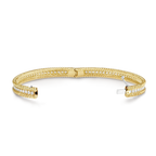 18K Perl̩e Diamonds One Row Bracelet