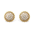 18K Perl̩e Diamonds Earrings
