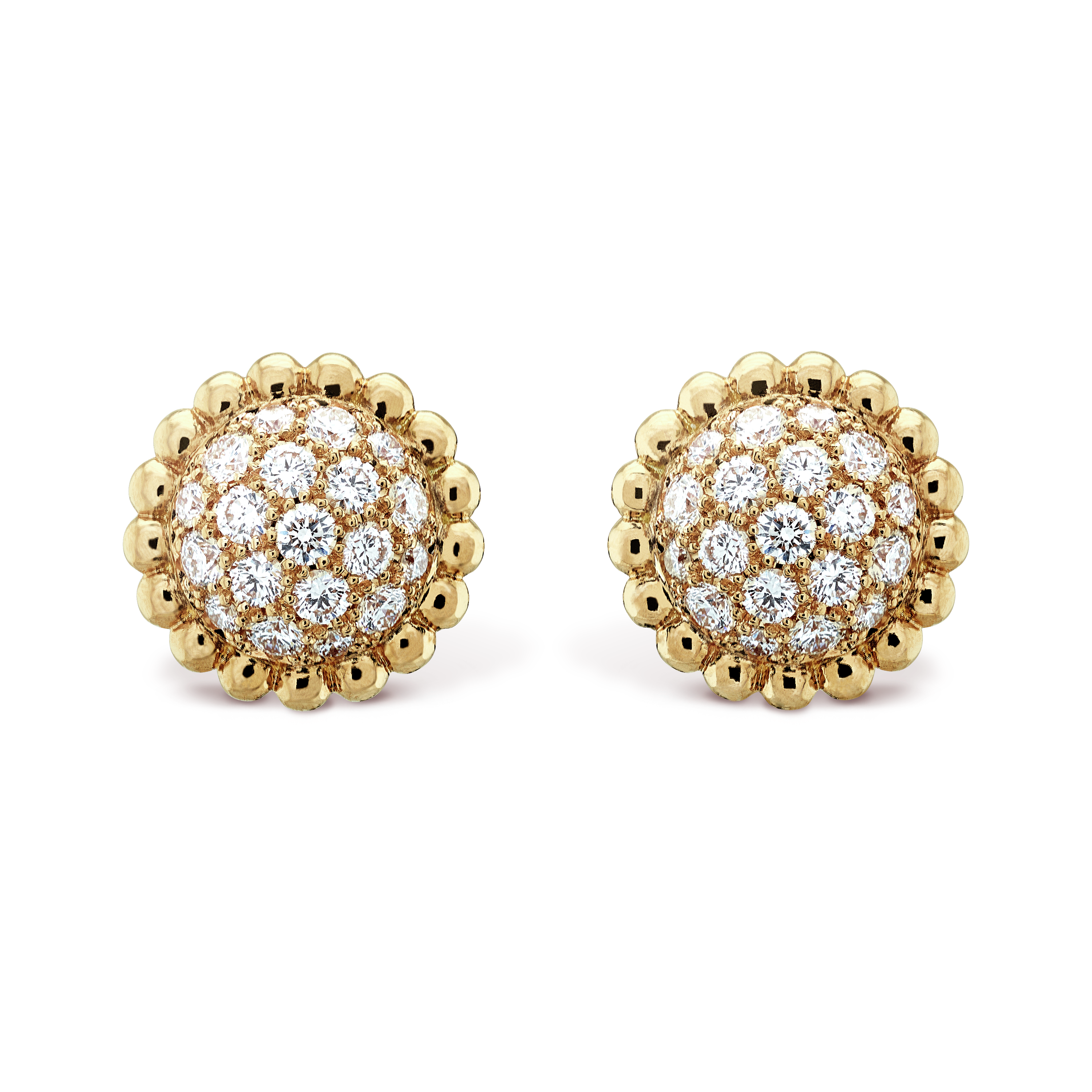 18K Perl̩e Diamonds Earrings