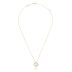 18K Vintage Alhambra Pendant Clover Necklace