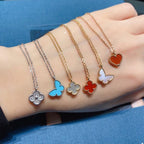 18K Sweet Alhambra Butterfly Necklace