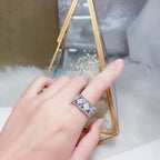 18K Perl̩e Clovers Ring