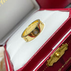 18K Love Wedding Three Diamonds Ring