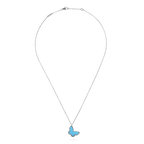 18K Sweet Alhambra Blue Butterfly Necklace