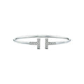 18K T Diamond Wire Bracelet