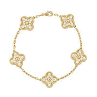 18K Vintage Alhambra Diamonds Bracelet