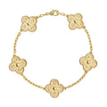 18K Vintage Alhambra Five Motifs Bracelet
