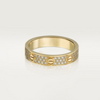 18K Love Diamond-Paved 5mm Ring