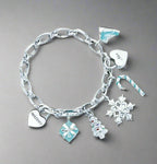 18K T Christmas Tag Bracelet