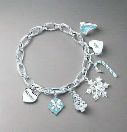 18K T Christmas Tag Bracelet