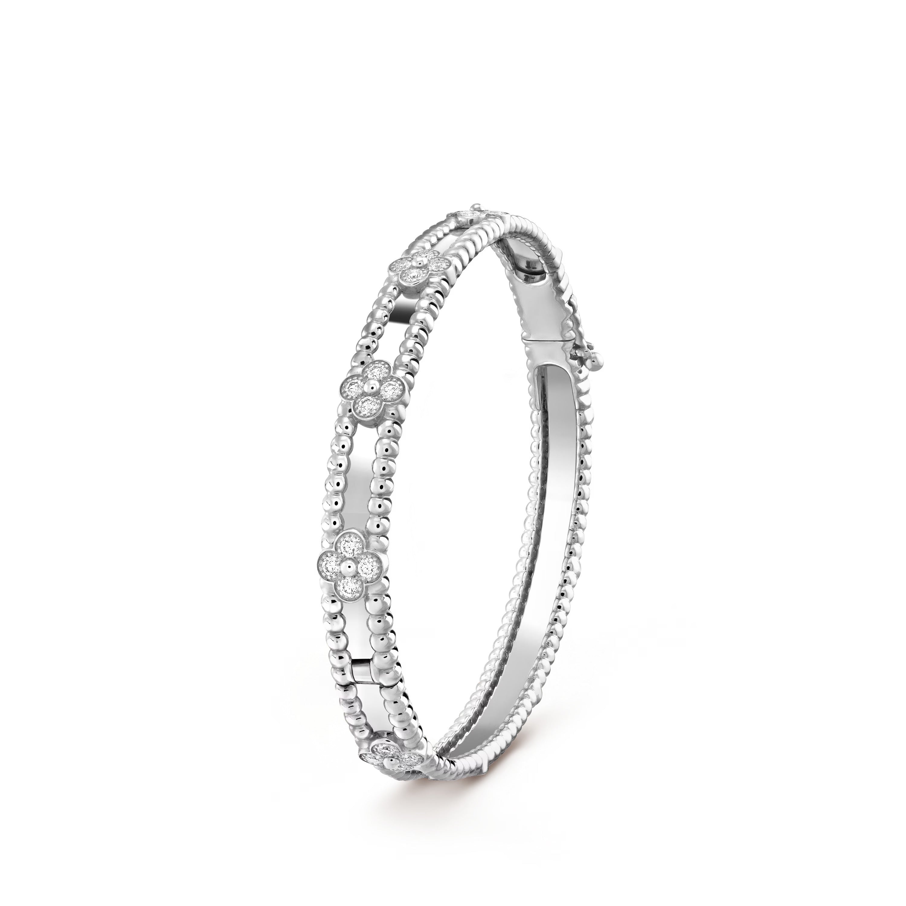 18K Perl̩e Sweet Clovers Small Bracelet