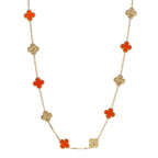 18K Vintage Alhambra 20 Motifs Long Necklace