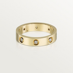 18K Love Wedding Eight Diamonds Ring