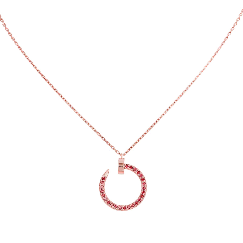 18K Juste Un Clou Pink Diamonds Necklace