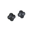 18K Vintage Alhambra Black Earrings