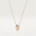 18K Trinity Cushion Necklace