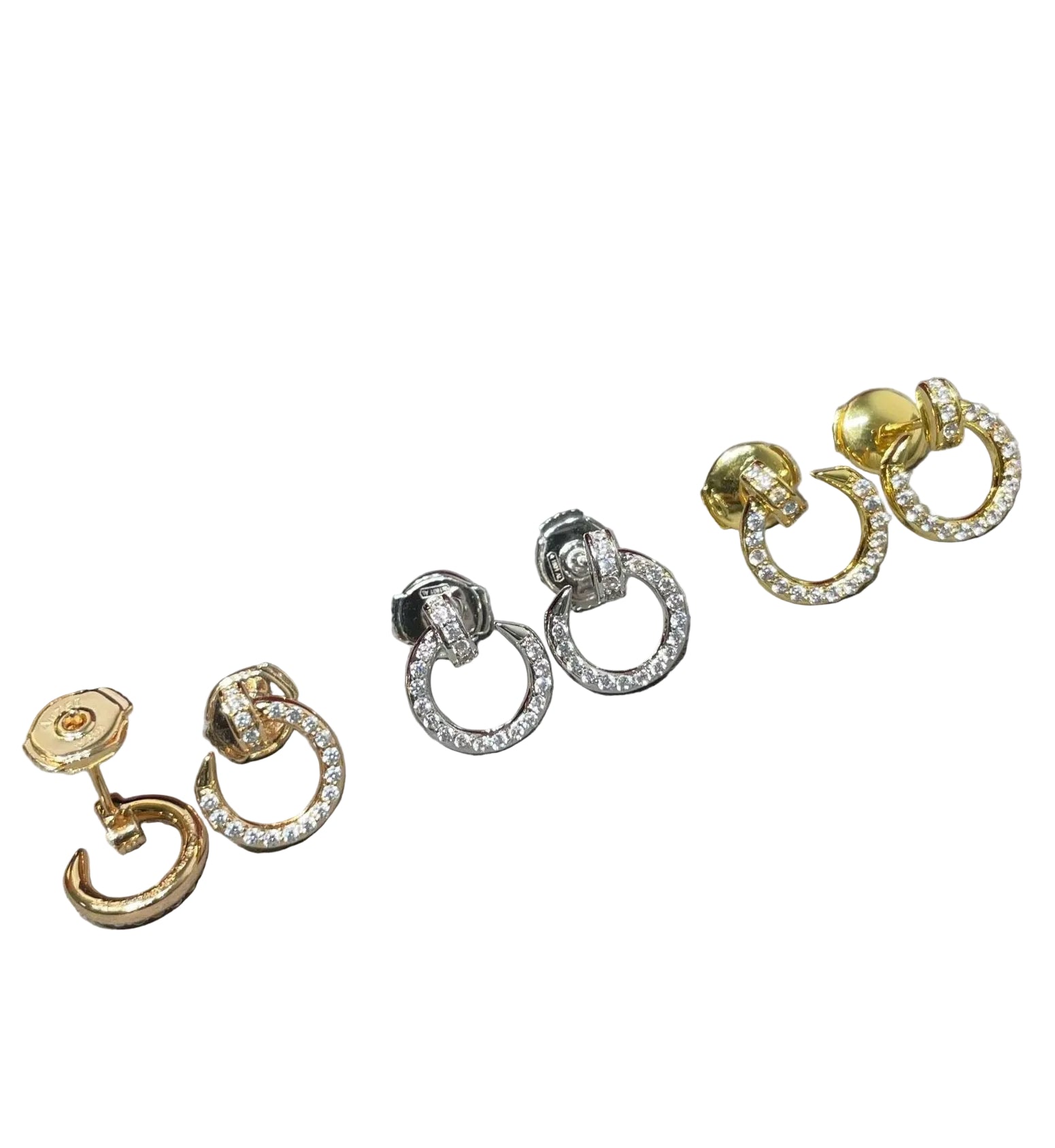 18K Juste Un Clou Diamonds Earrings