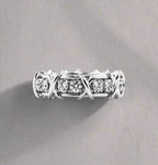 18K T Schlumberger Eighteen Stone Ring