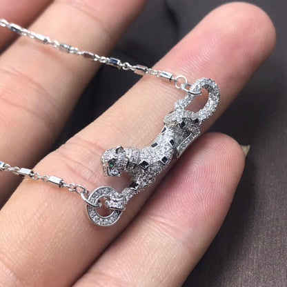 18K Panth̬re De Diamond Necklace