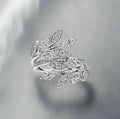 18K T Victoria Diamond Vine Bypass Ring