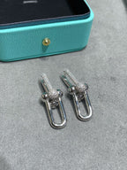 18K T HardWear Large Link Diamonds Earrings
