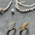 18K Perl̩e Diamonds Ring