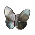 18K Grey Fritillary Butterfly Brooch