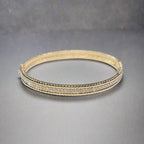 18K Perl̩e Diamonds One Row Bracelet