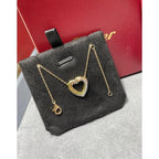 18K Trinity Heart Diamond Necklace