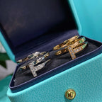 18K T Diamond Square Ring