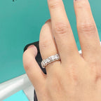 18K T Schlumberger Eighteen Stone Ring