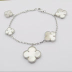18K Magic Alhambra Five Pearls Motifs Bracelet