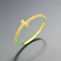 18K T1 Wide Diamond Bangle Bracelet