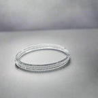 18K Perl̩e Diamonds One Row Bracelet
